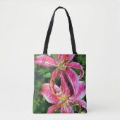 Tote Bag Stargazer Lilie Tasche (Vorderseite)