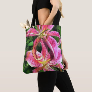 Tote Bag Stargazer Lilie Tasche