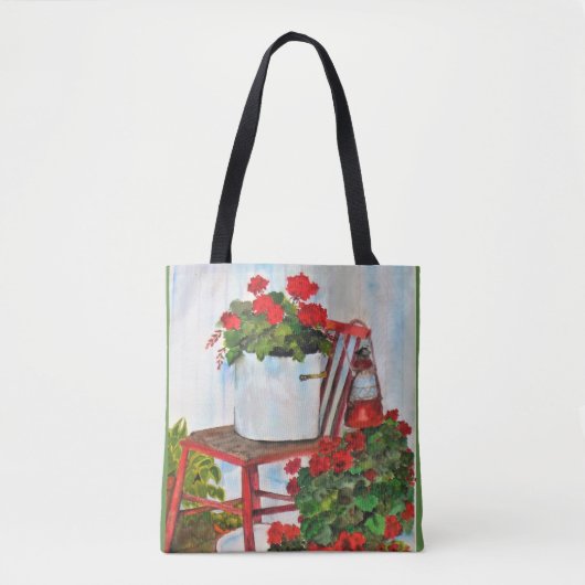 Tote Bag Summer Geraniums Tasche (Vorderseite)
