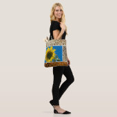 Tote Bag - Sunflower Collage Tasche (Am Model)