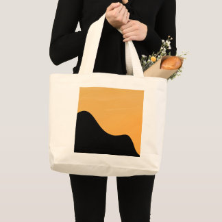 Tote Bag Sunset Mountain silhouette go to bag  Jumbo Stoffbeutel