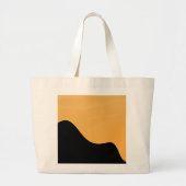 Tote Bag Sunset Mountain silhouette go to bag  Jumbo Stoffbeutel (Vorne)