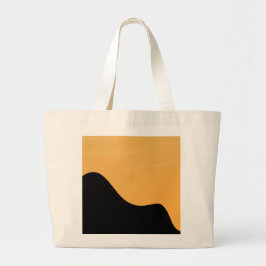 Tote Bag Sunset Mountain silhouette go to bag  Jumbo Stoffbeutel