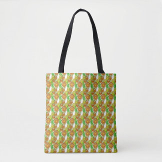 Tote Bag - Three Dimensional Flowers Tasche