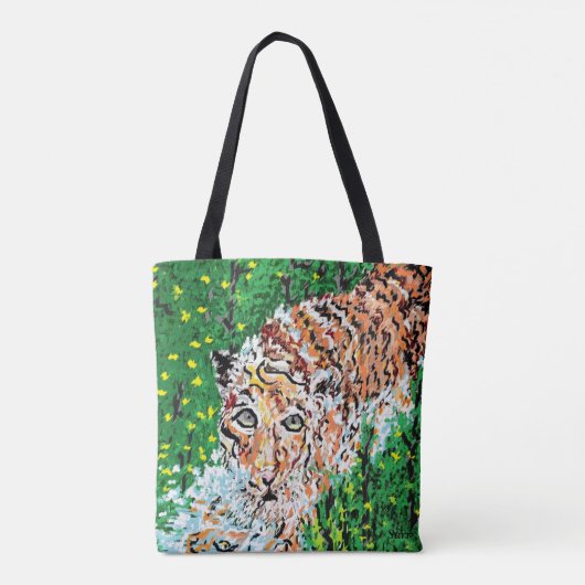 Tote Bag Tiger Tasche (Rückseite)