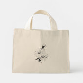 Tote Bag TINY STYLE COOLE ÖKO BLUME DESIGN Mini Stoffbeutel (Rückseite)
