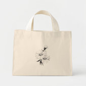 Tote Bag TINY STYLE COOLE ÖKO BLUME DESIGN Mini Stoffbeutel (Vorne)