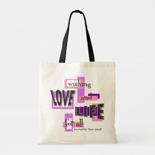 Tote bag to share your pro-life beliefs. tragetasche (Rückseite)