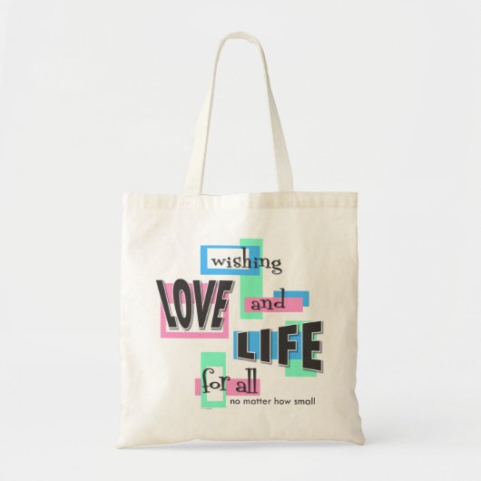 Tote bag to share your pro-life beliefs. tragetasche (Vorne)