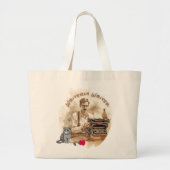 Tote Bag - Trage deinen kreativen Geist überall! Jumbo Stoffbeutel (Vorne)