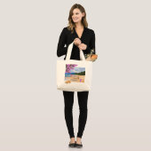 Tote Bag Tropical Beach Jumbo Stoffbeutel (Vorderseite (Model))