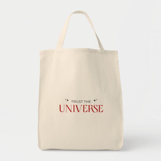 tote bag Trust the universe Tragetasche (Vorne)