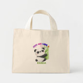 🐼 Tote Bag - Umarmt mich wie ein Panda Mini Stoffbeutel (Vorne)