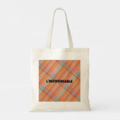 Tote‑Bag „UNVERZICHTBAR“ Tragetasche (Rückseite)