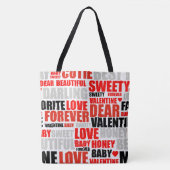 Tote Bag Valentines Day Tasche (Vorderseite)