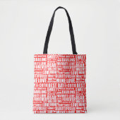 Tote Bag Valentines Day Tasche (Vorderseite)