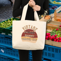 Tote Bag "Vintag Lifestyle Reise durch die Zeit"