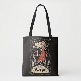 Tote Bag Virgo Celestial Zodiac Art Tasche
