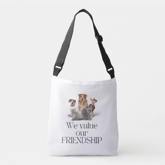 Tote Bag - wir schätzen unsere Freundschaft Tragetaschen Mit Langen Trägern (Vorderseite)