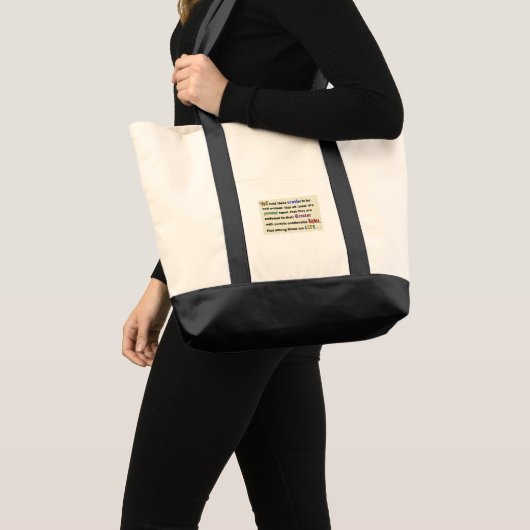 Tote bag with a declaration. tragetasche (Vorderseite (Produkt))