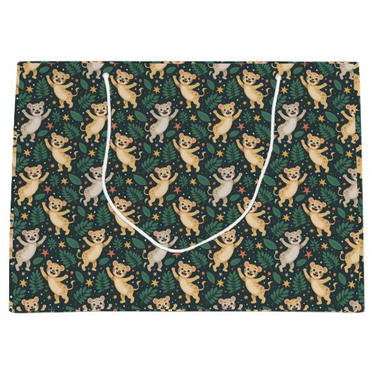 Tote bag with a playful pattern große geschenktüte (Vorderseite)