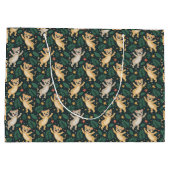 Tote bag with a playful pattern große geschenktüte (Rückseite)