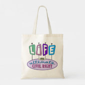 Tote bag with a retro design. tragetasche (Rückseite)