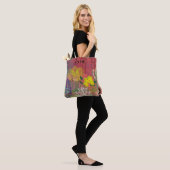 Tote bag with abstract flora tasche (Am Model)