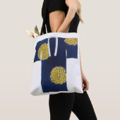 Tote bag with blue and gold nagajuban design tasche (Von Nahem)