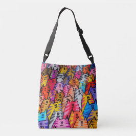 Tote bag with cats tragetaschen mit langen trägern