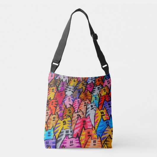 Tote bag with cats tragetaschen mit langen trägern (Vorderseite)