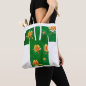Tote bag with green and yellow nagajuban design tasche (Von Nahem)