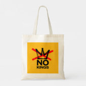 Tote Bag with logo and No Kings Tragetasche (Rückseite)