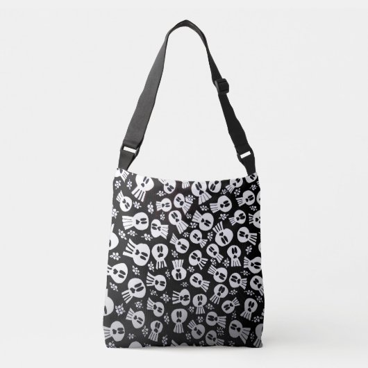 Tote bag with skulls tragetaschen mit langen trägern (Vorderseite)