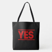 Tote Bag Yes Tasche (Vorderseite)