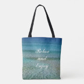 Tote Bag zum Thema Strand Tasche (Rückseite)