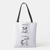 Tote BagMops-Atmungsübung Tasche (Rückseite)