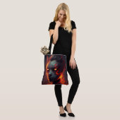 Tote Bags in Flammen Tasche (Am Model)
