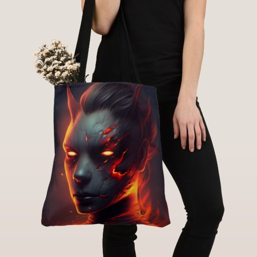 Tote Bags in Flammen Tasche (Von Nahem)