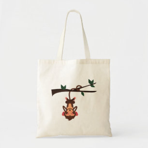 Tote Bags Mit Affchenmuster Hängender Baum Tragetasche