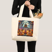  Tote Bags women halloween party  Jumbo Stoffbeutel (Vorderseite (Produkt))