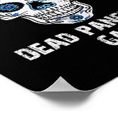 Tote Bauchspeicheldrüse Schädeldiabetes Bewusstsei Poster (Ecke)