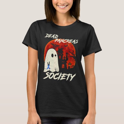 Tote Bauchspeicheldrüsengesellschaft Geist Diabete T-Shirt (Vorderseite)