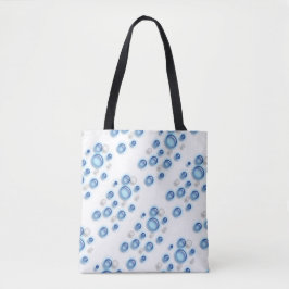 Tote Beutel (ao) - Blaue Blasen Tasche