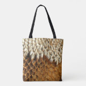 Tote Beutel (ao) - getrockneter Sonnenblumenkopf Tasche (Rückseite)