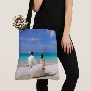 Tote Beutel Geschenk Bag Bride Groom Beach Hochzei Tasche