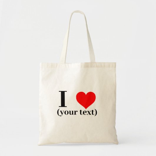 Tote Beutel I Herz - Benutzerdefiniert (Bild/Text Tragetasche (Vorne)