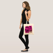 Tote Beutel Lila Rose Wasserfarbe Tragetasche (Vorderseite (Model))