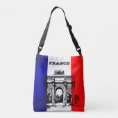 Tote-Beutel mit der Flagge Frankreichs Tragetaschen Mit Langen Trägern (Rückseite)