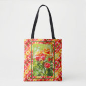 Tote Beutel Orange Rose Tasche (Vorderseite)